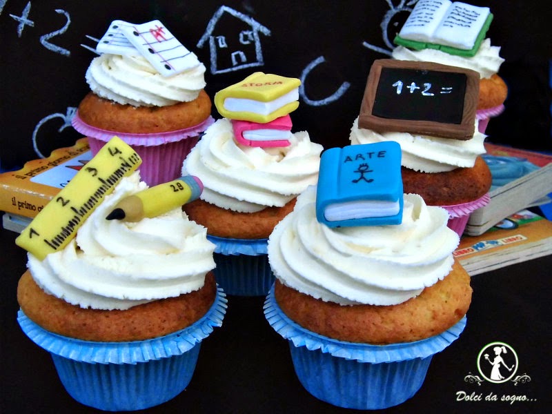 cupcake per il ritorno a scuola