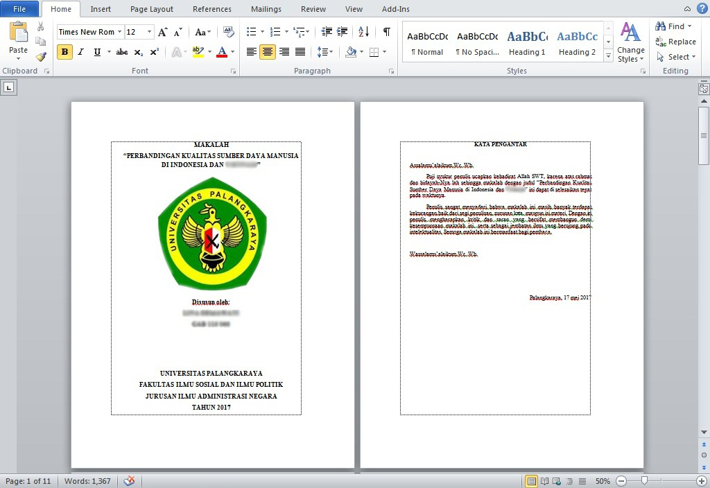 Cara Membuat Nomor Halaman Page Number Berbeda Otomatis Pada Ms Word Fc Brother