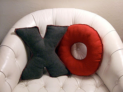 Como hacer almohadas con forma de letras