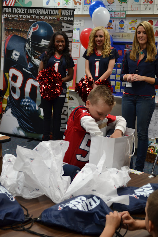 Courtright Family Most Spirited Lil' Texans Fan!