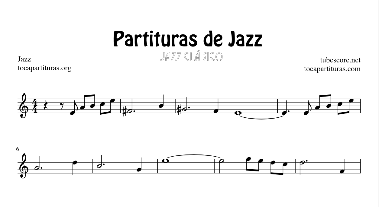 diegosax 26 Partituras de Jazz Listado de Canciones