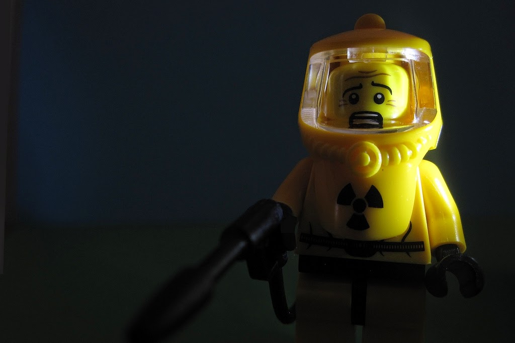 Lego Man In Nuclear Radiation Protection Suit. Attribution: [220365] Nuclear Fear (Explored) by Pascal