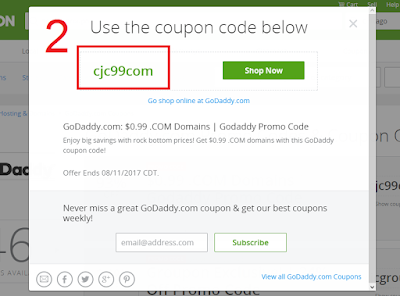 احصل على كوبون جودادي 2017 واحصل على دومين بسعر 0.99$ احصل على دومين .com من موقع جودادي المشهور بسعر 0.99$ لعام 2017 مع الكوبون التالي كوبون يعمل في موقع جودادي