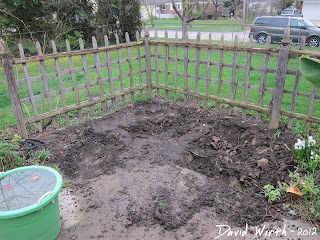 how to make a pond, dig a hole by hand, shovel and wheelbarrow
