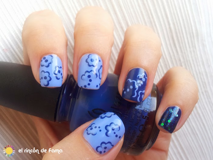 Flower dots nails | el rincon de fama