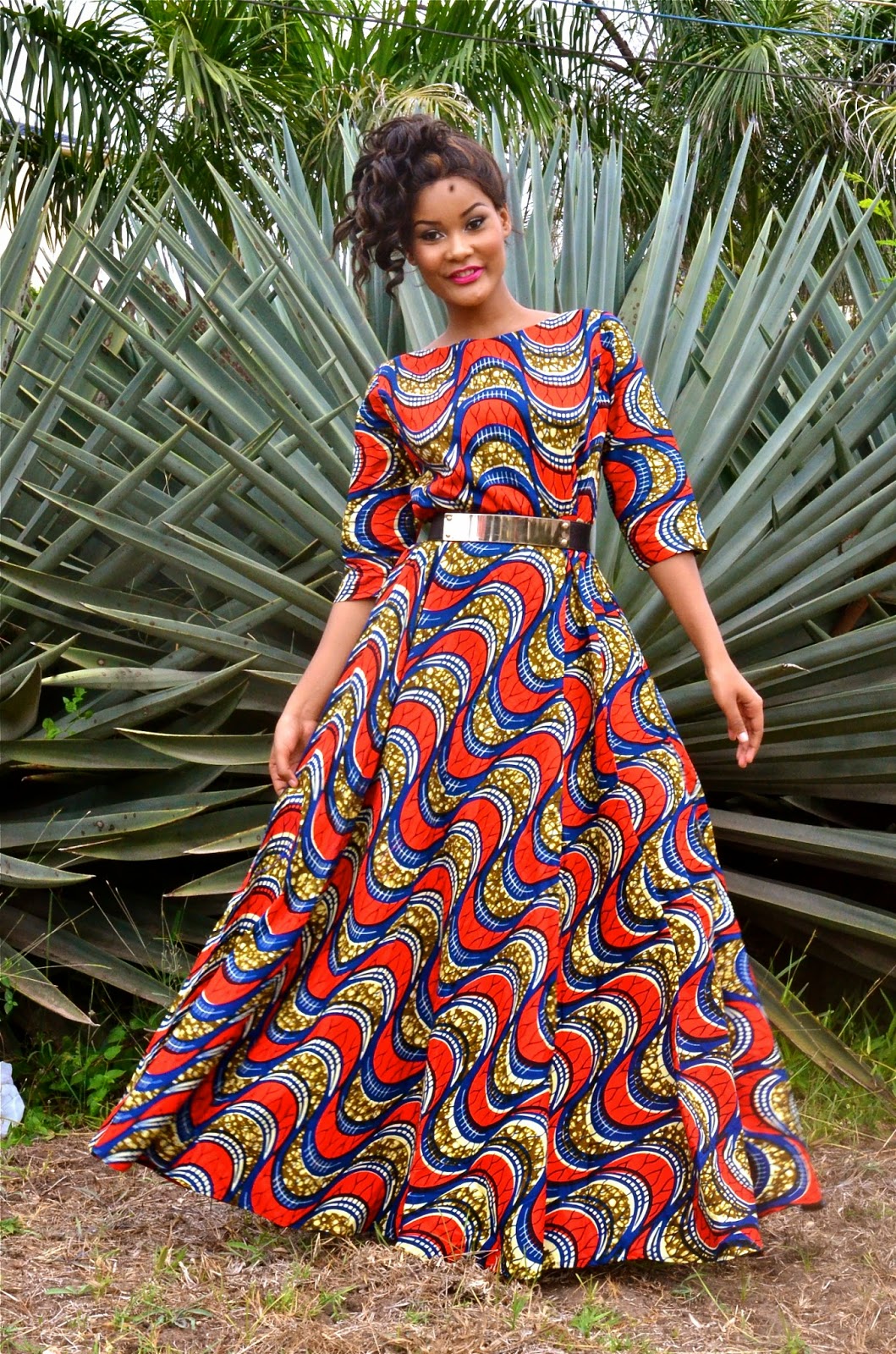 Kiki's Fashion: African print Maxi dress available at Kiki's Fashion ...