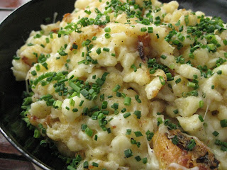 Quick carb-heavy spaetzle lunch