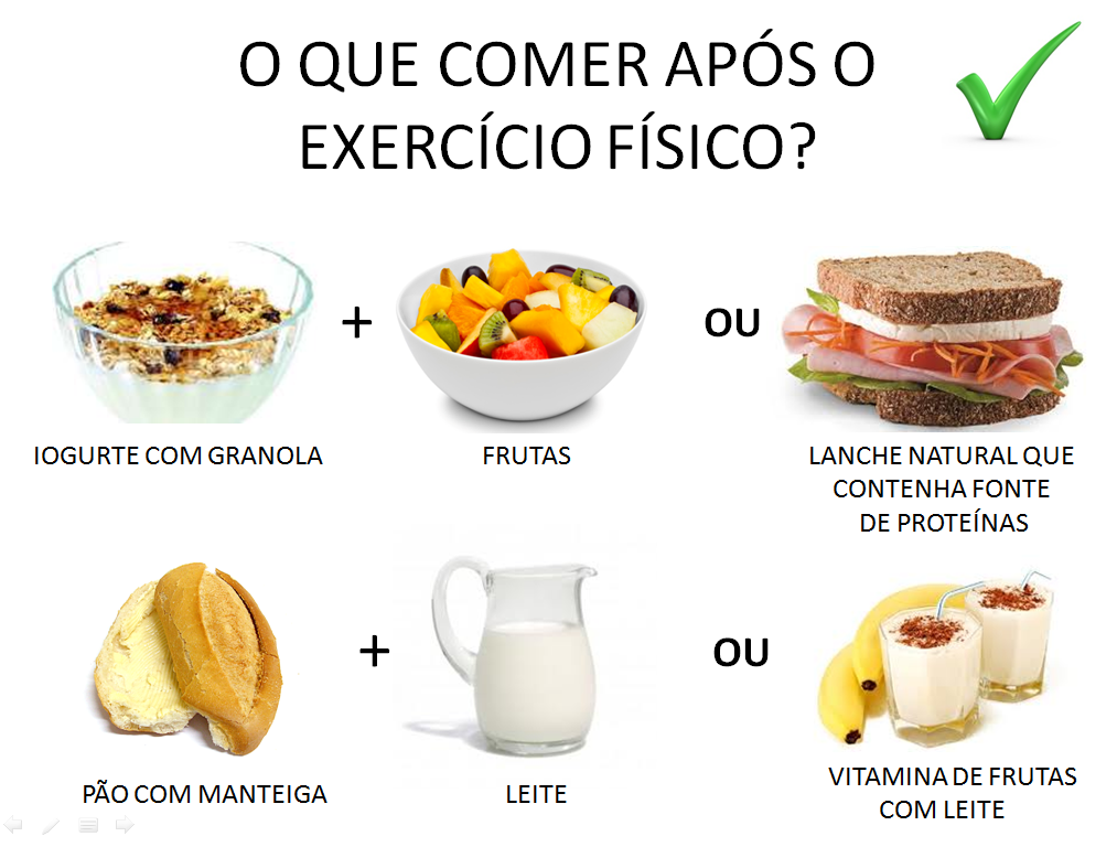 Saúde & Nutrição O que comer antes e após o exercício físico? Saúde & Nutrição O que comer antes e após o exercício físico?