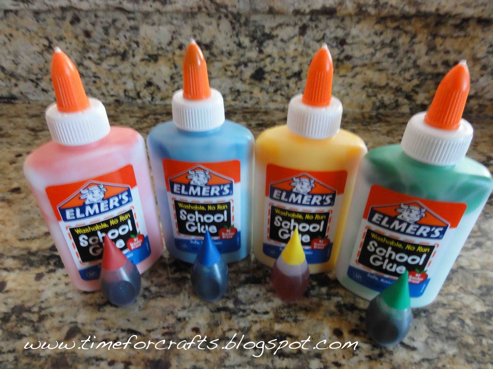 Time For Crafts Colored Glue Art Project