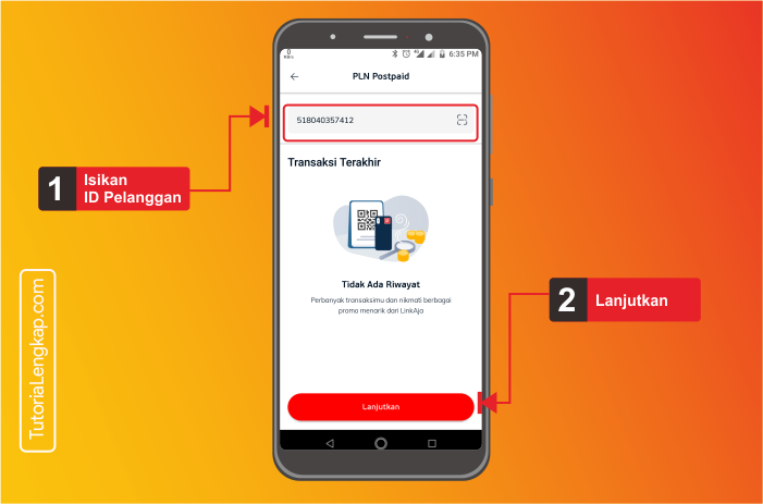 tutorialengkap 3 cara bayar listrik online melalui aplikasi LinkAja di android