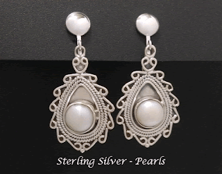 pearl clip on earrings