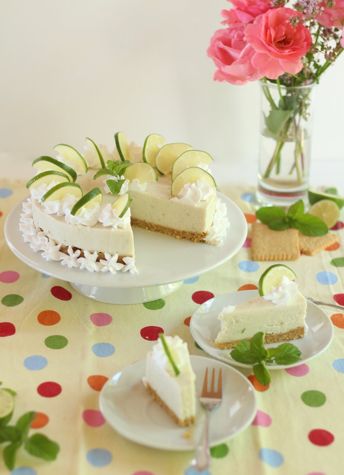 Erfrischende Limetten-Joghurt-Torte ohne Backen - klassisch und vegan ...