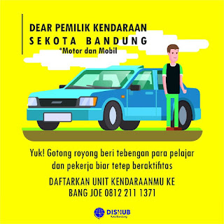 Gotong royong beri tebengan pelajar dan pekerja dari angkot mogok