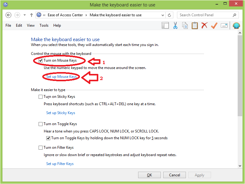 How to use keyboard as mouse magicwebindia