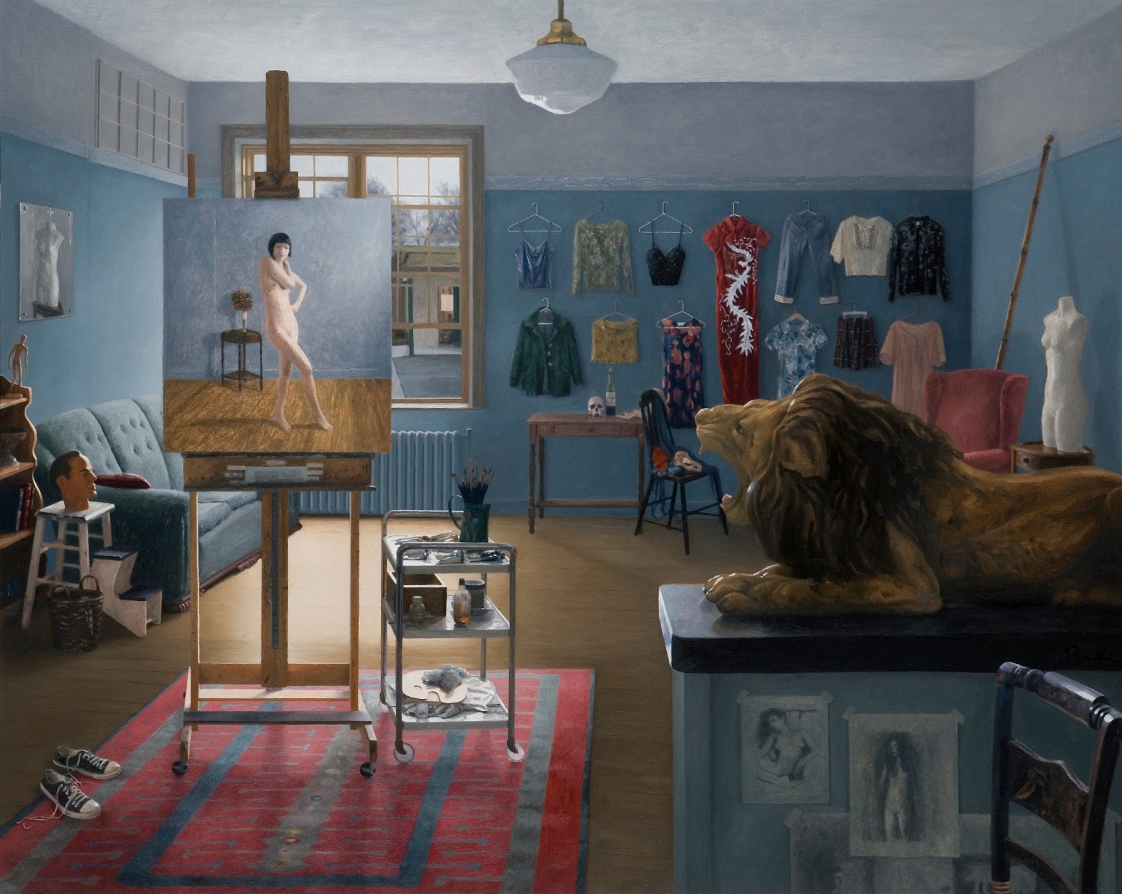 The Figure In Light Artist's Studio