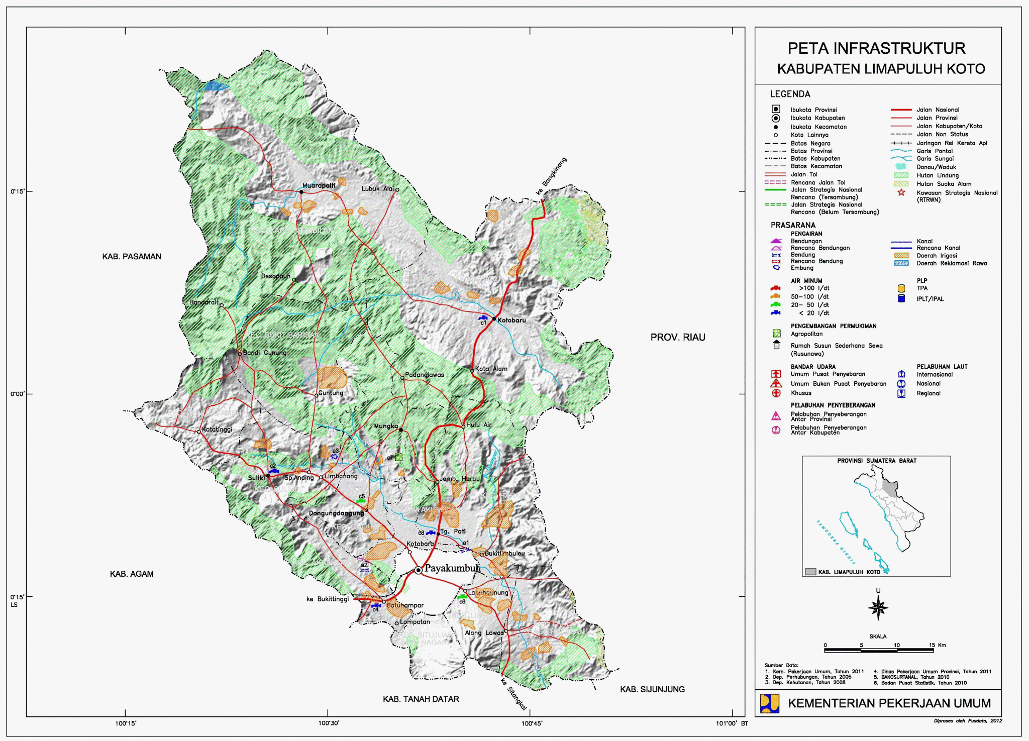 Peta Kota: Peta Kabupaten Lima Puluh Kota