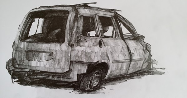 Gambar Kereta Buruk Di Semak Samun