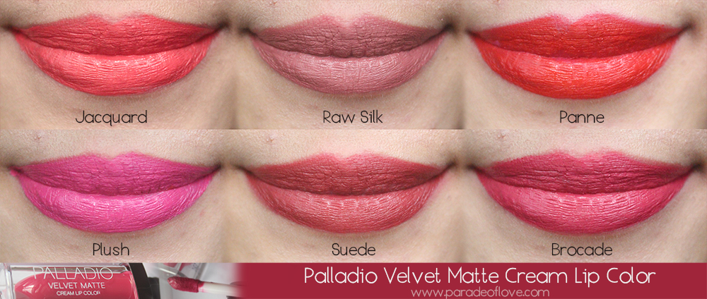 Palladio Lip Makeup Review : Roanna Tan | Paradeoflove