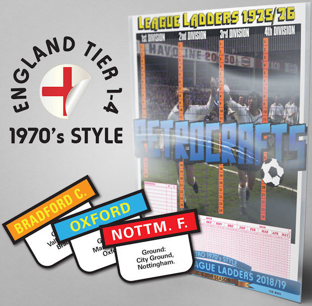 Football Cartophilic Info Exchange RetroCrafts League Ladders 2018/