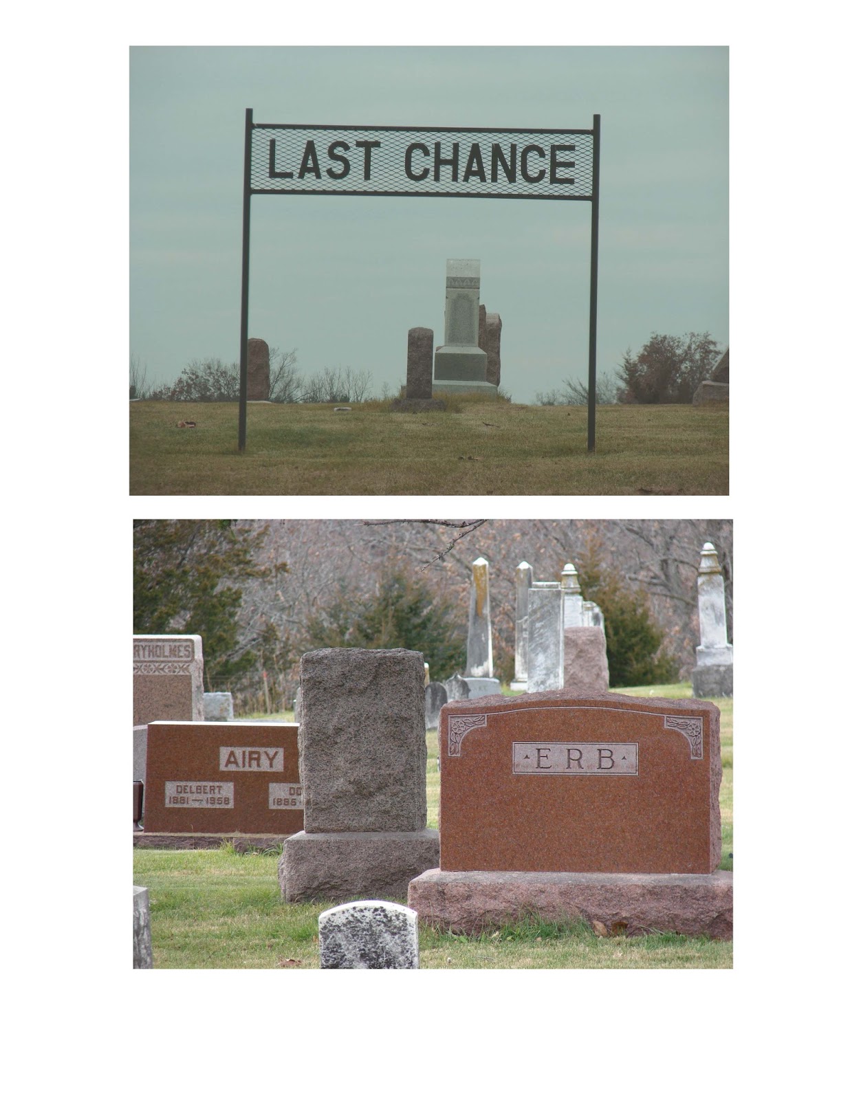 Lucas County Iowa Cemeteries Last Chance Cemetery