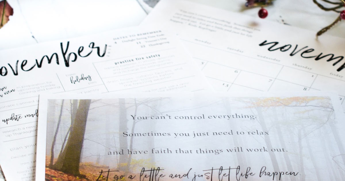 Free November Printables ANDERSON+GRANT