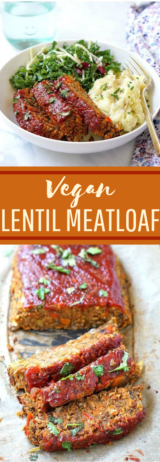 Vegan Lentil Loaf #dinner #meatless
