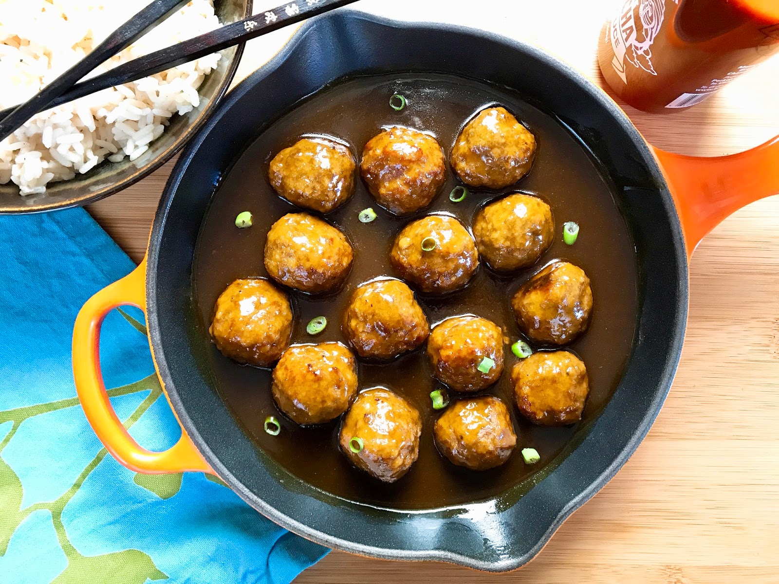 Sweet and Spicy Korean Meatballs