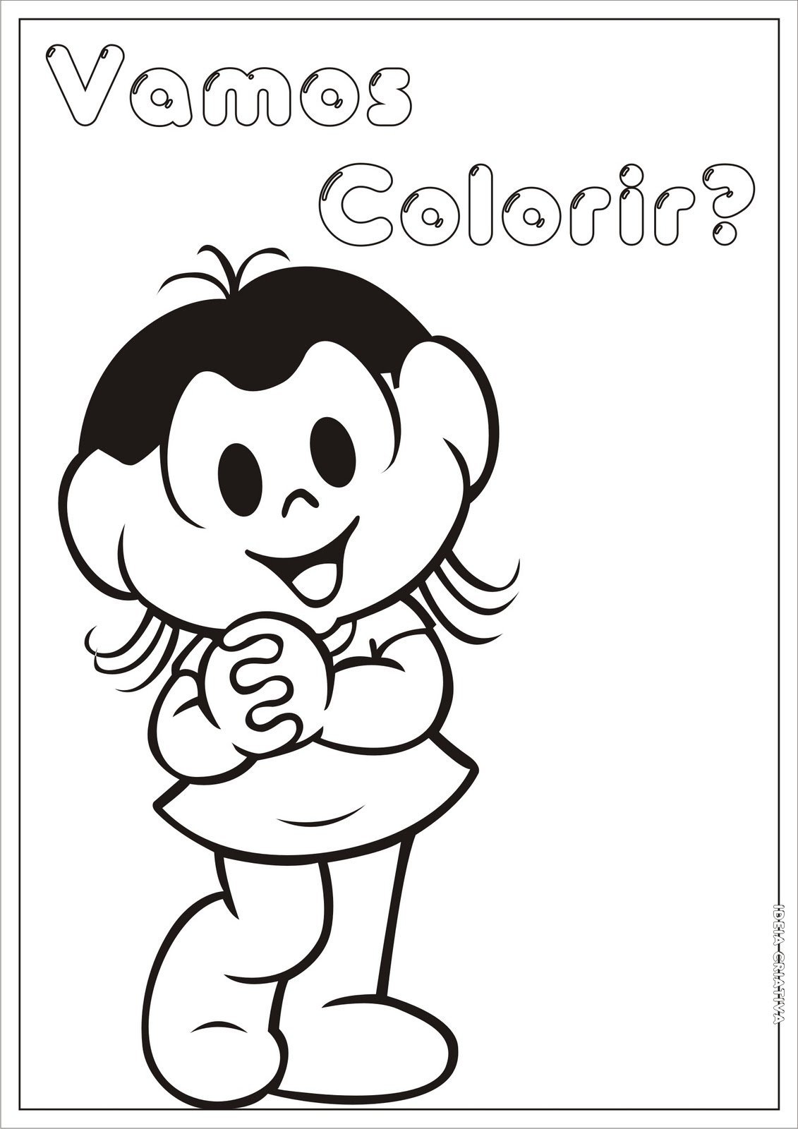 Magali para colorir - Desenhos Imprimir