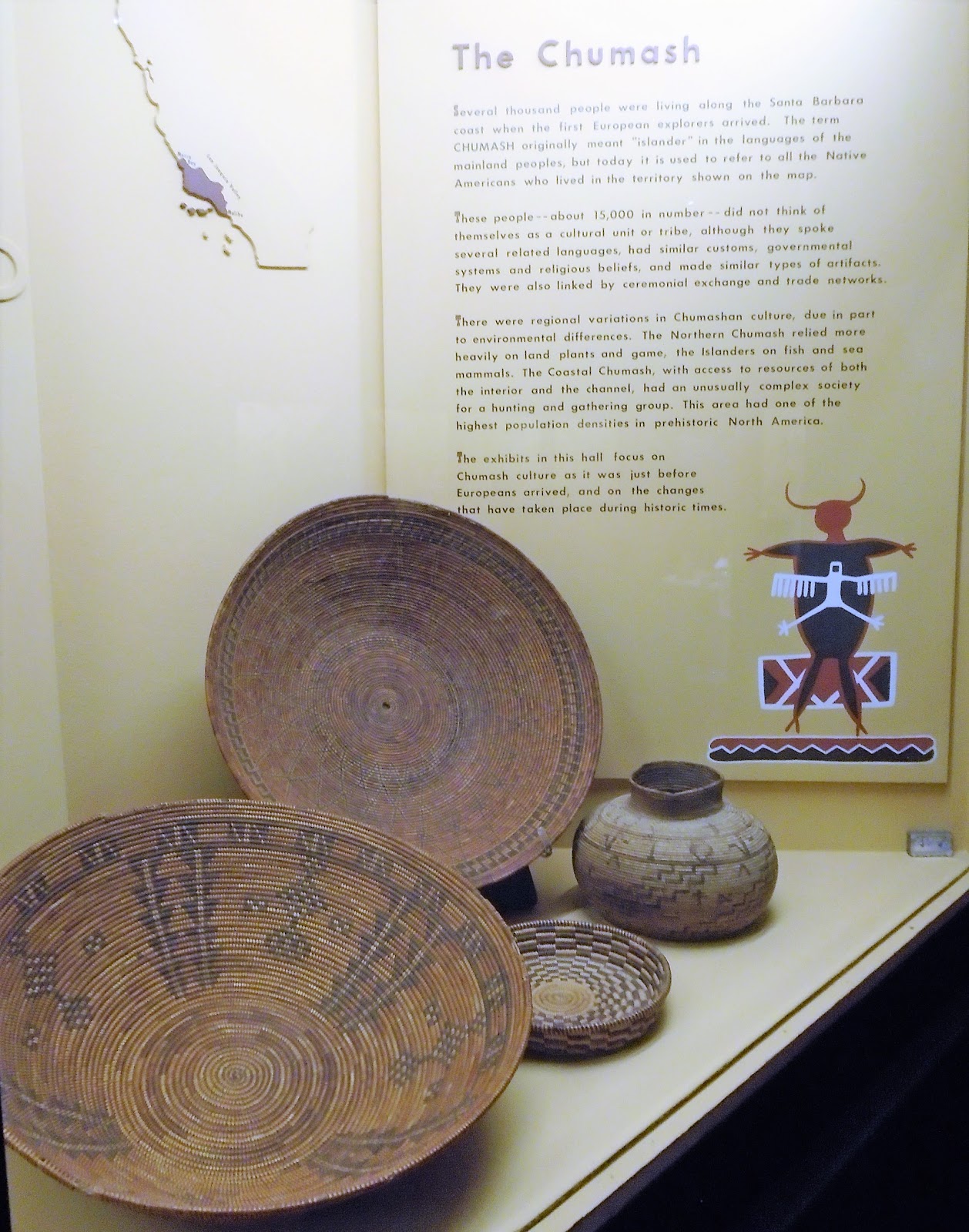 Textiles Mod and Vintage Chumash Baskets and Pottery Santa Barbara