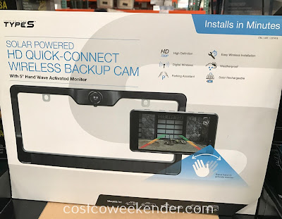 Get some parking assistance with the Type S Solar Powered HD Quick-Connect Wireless Backup Camera
