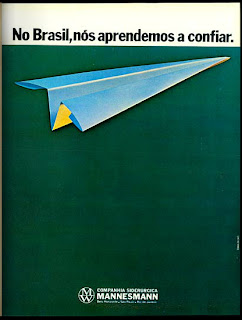propaganda Mannesmann - 1976. propaganda antiga; década de 70. os anos 70; propaganda na década de 70; Brazil in the 70s, história anos 70; Oswaldo Hernandez;