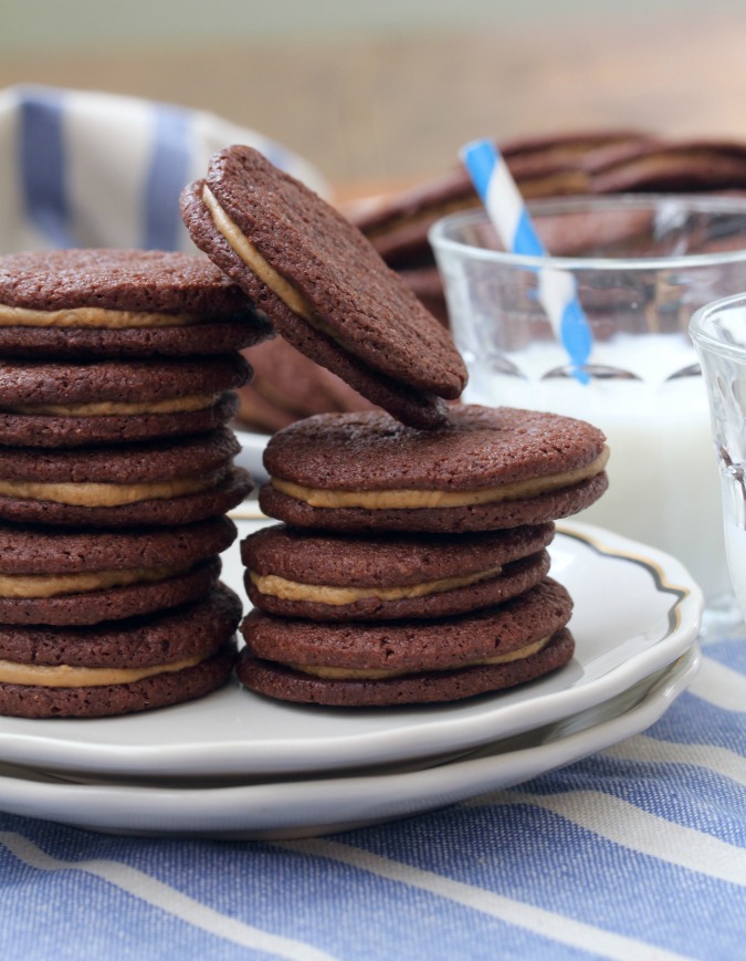 Chocolate Sandwich Cookies with White Chocolate Cappuccino Ganache Karen's Kitchen Stories