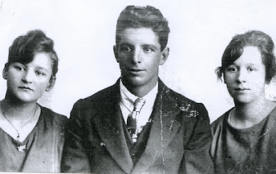 Frieda, Theodor Jr, and Caroline Fiedler, Theo Fieldler's children, from Carol Hunt's family collection