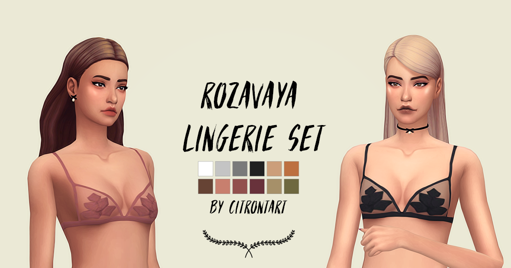 My Sims 4 Blog: Lingerie Set by CitronTart