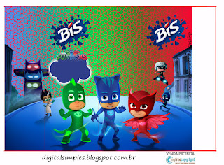Kit de Super héroes en Pijamas para Imprimir Gratis. Etiquetas de Super héroes en Pijamas para imprimir gratis.