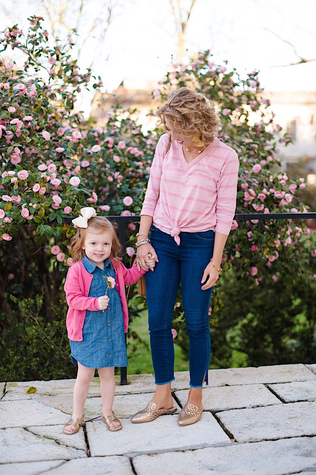 mommy and me denim outfits