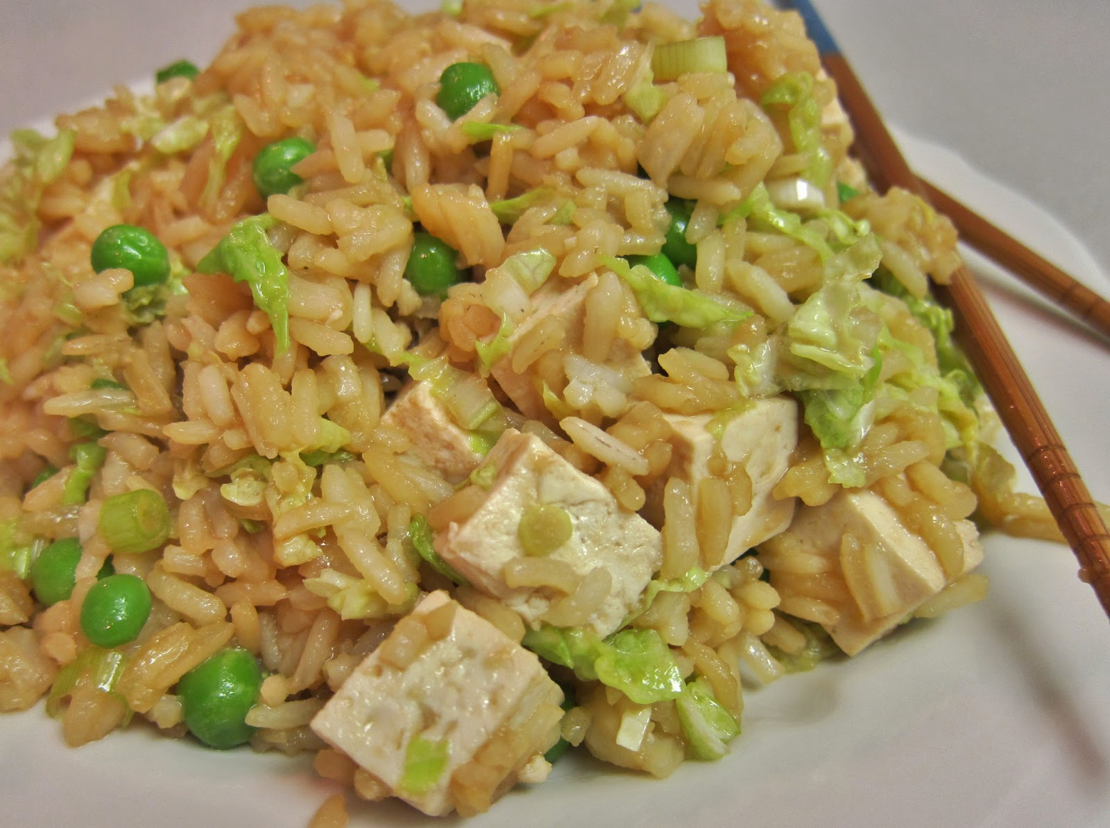 The Vegan Chronicle Tofu Fried Rice with Cabbage