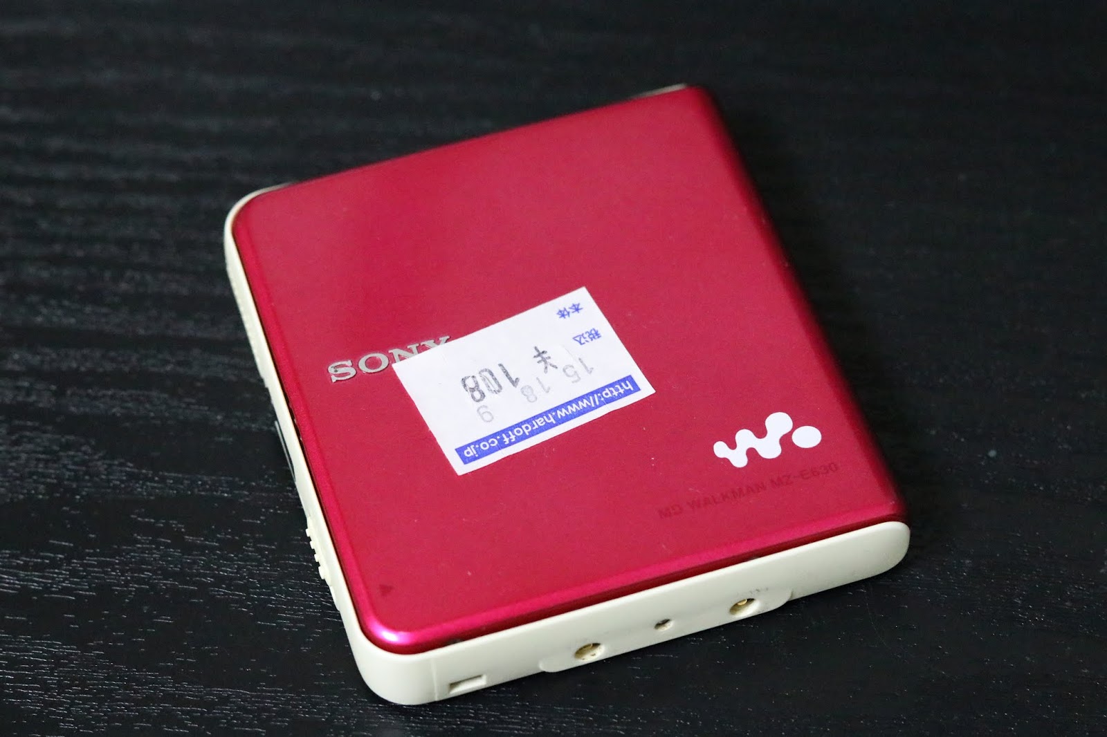 ソニーのポータブルMDプレーヤー【MZ-E630】の分解清掃をします