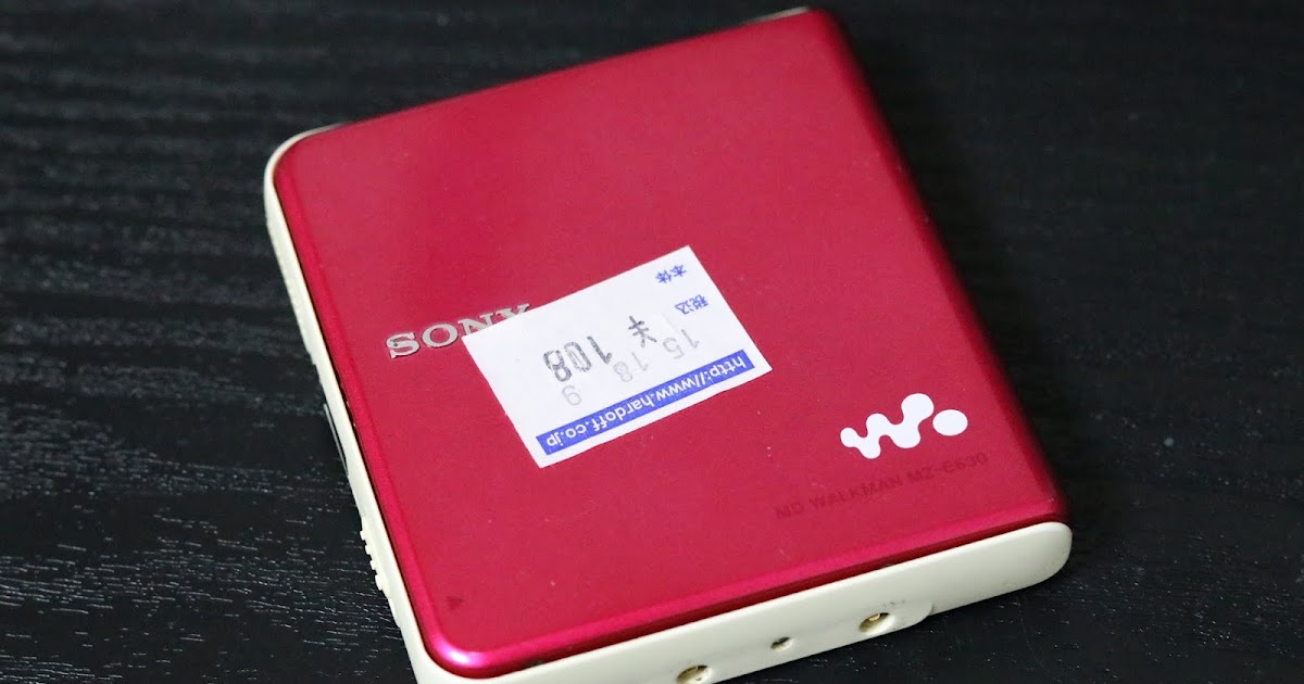 ソニーのポータブルMDプレーヤー【MZ-E630】の分解清掃をします