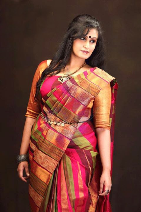 Serial actress kavitha nair latest photos in saree.