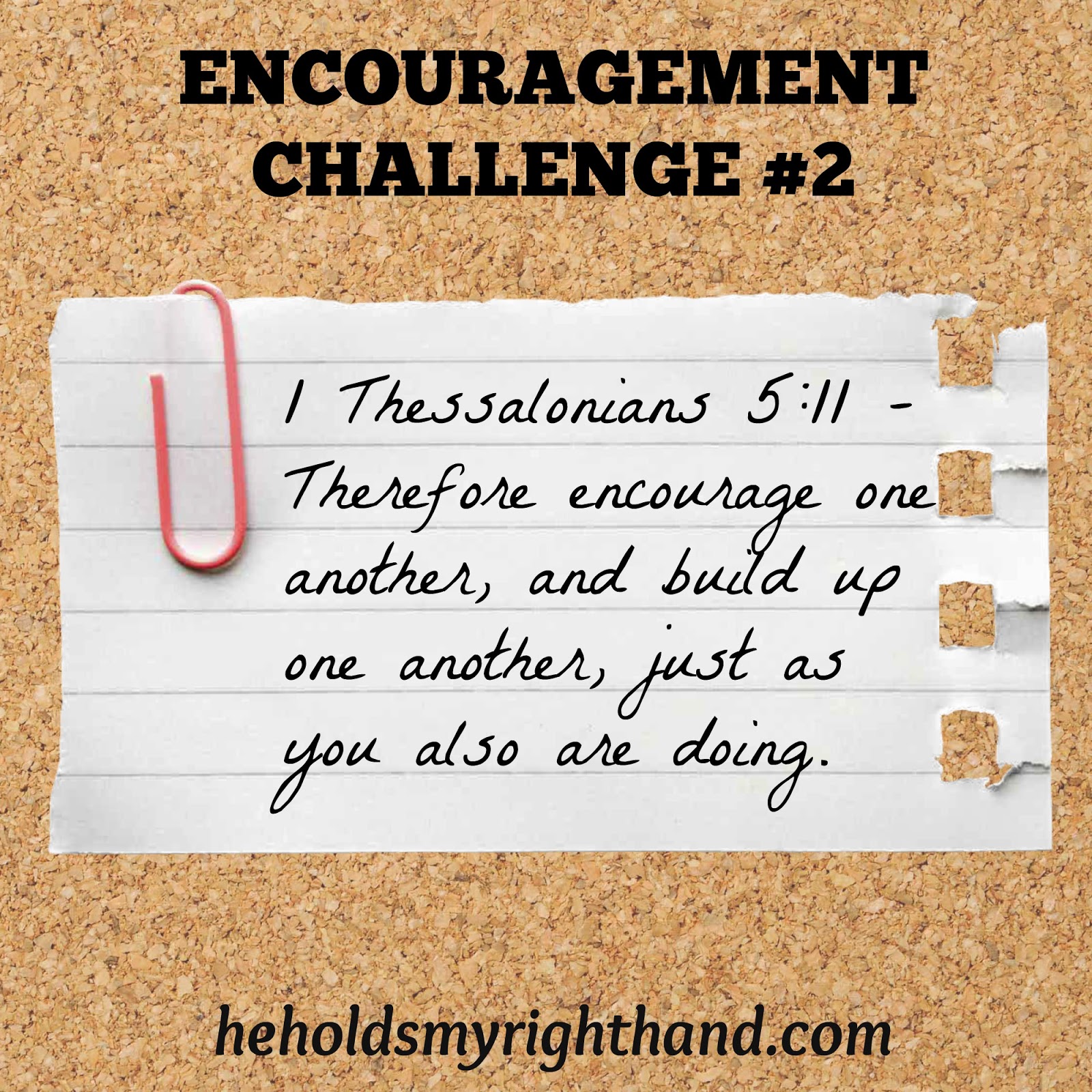 He Holds My Right Hand Encouragement Challenge #2 "Thinking of You" Cards