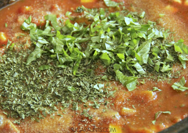 Hidden Vegetable Crockpot Marinara Sauce recipe. Make this one together with the kids and enjoy the extra veggies!
