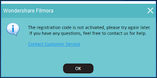 the registration code is not activated, please try again later. the registration code is not activated, please try again later.