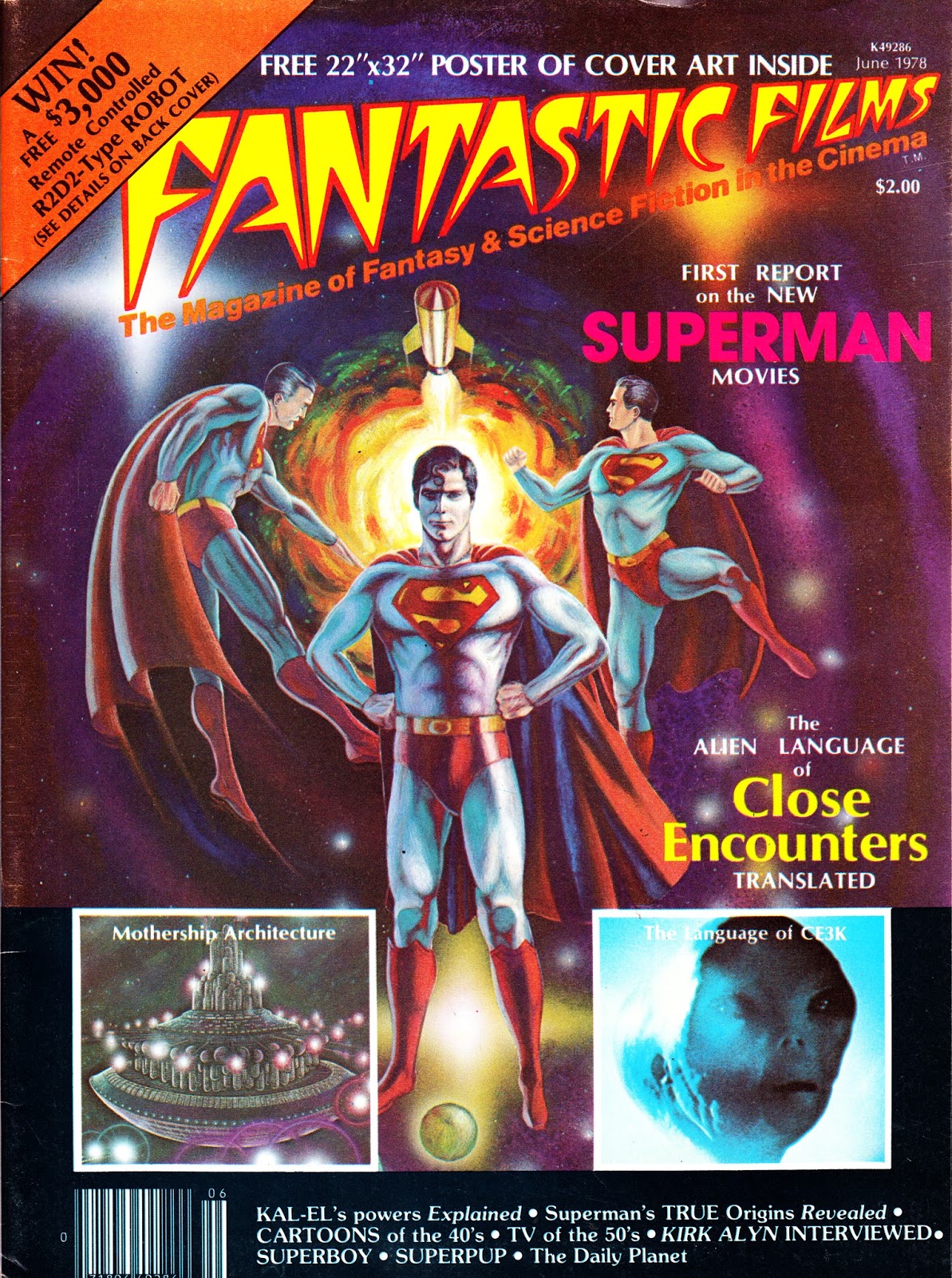 STARLOGGED GEEK MEDIA AGAIN 1978 FANTASTIC FILMS MAGAZINE issue 1(06)
