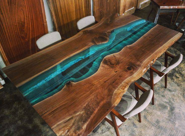 20 Unique Wood Tables With Epoxy Touch - Decor Units
