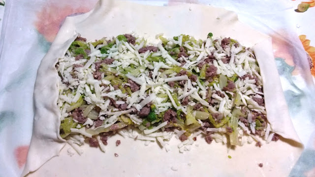Strudel salato di Verza Salsiccia e Asiago