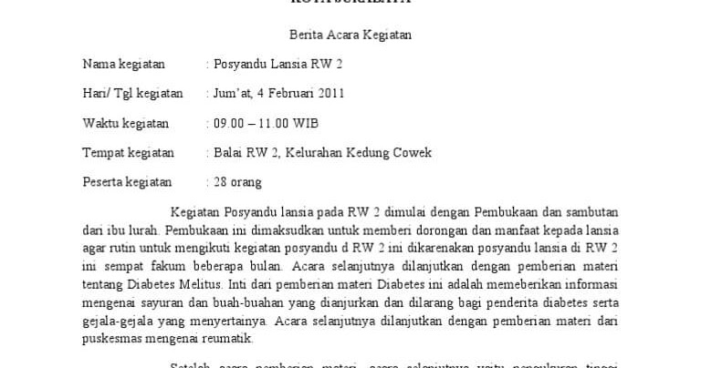 Berita Acara Kegiatan Just4udakar Com