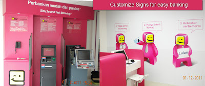 Sign Makers in Penang product customized signage for a local bank