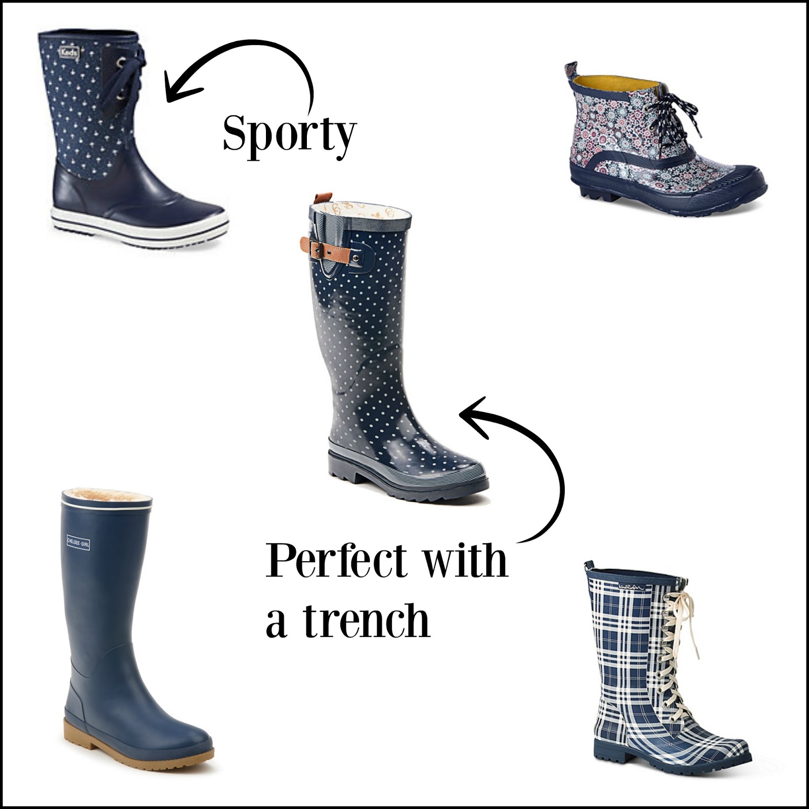 low rise duck boots