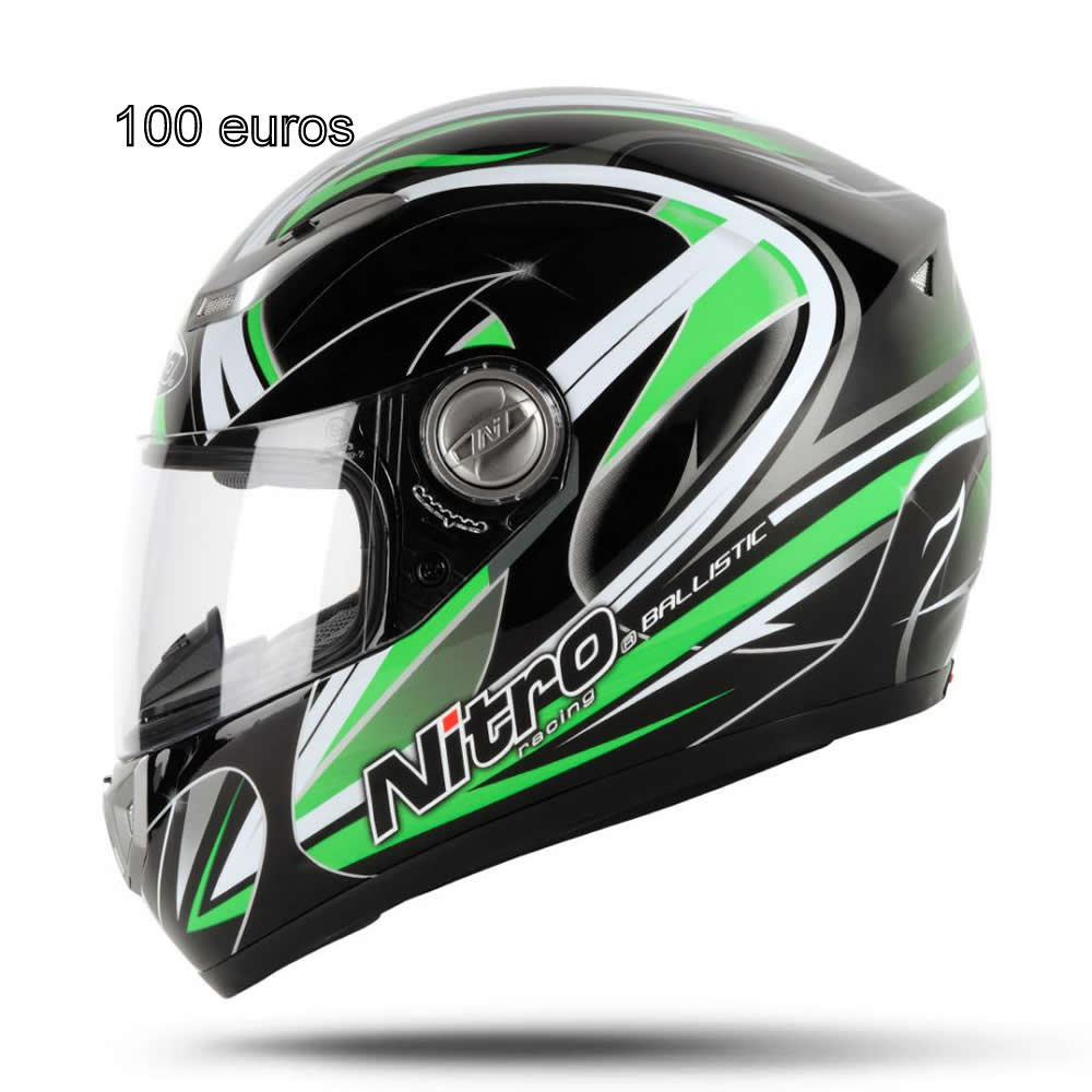 Casque Shark Nitro Ballistic Vert Taille S Bonnes Affaires